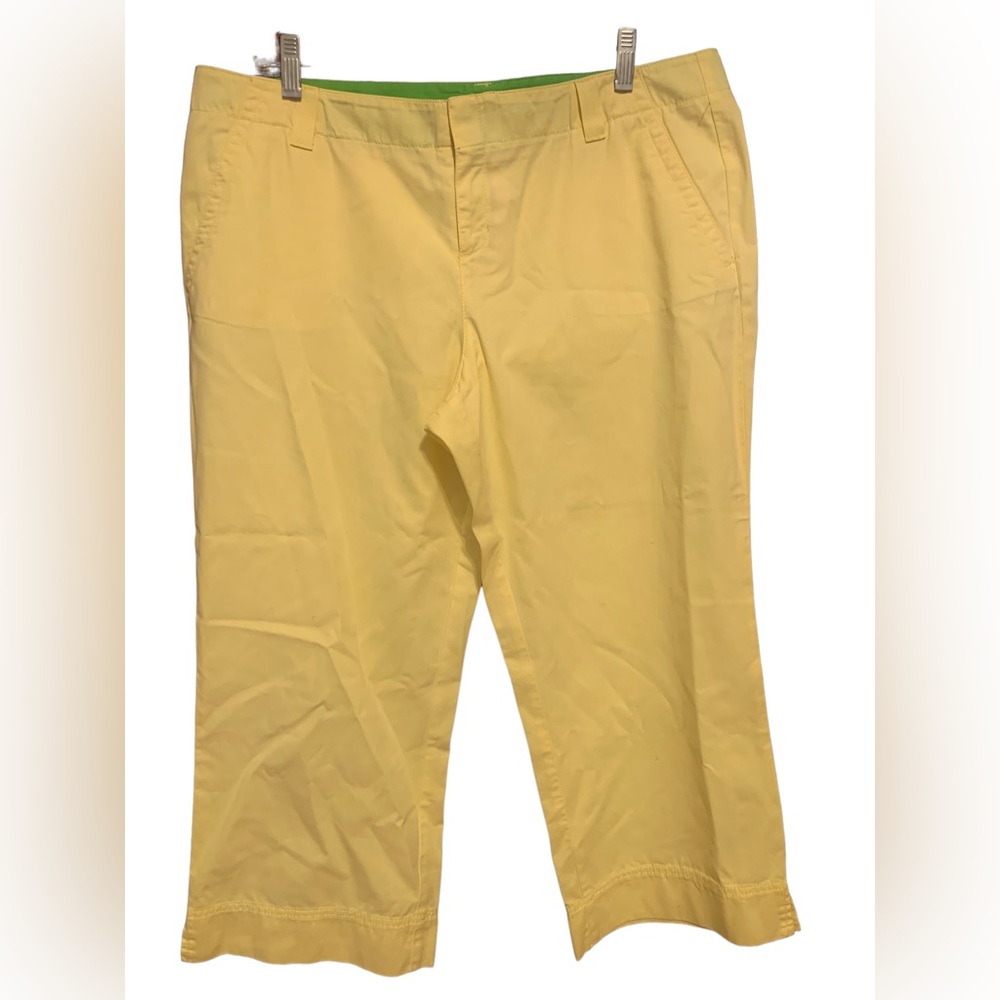 Lilly Pulitzer Yellow & Green Capris